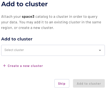 Add to cluster