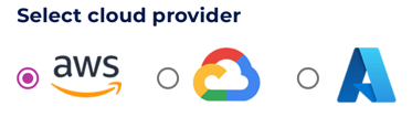 Select cloud provider
