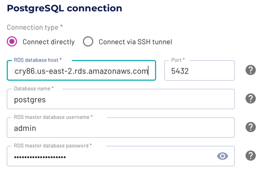 Amazon RDS hosted PostreSQL
