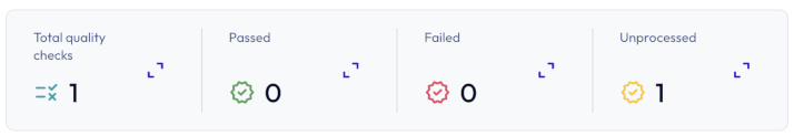 data quality status categories