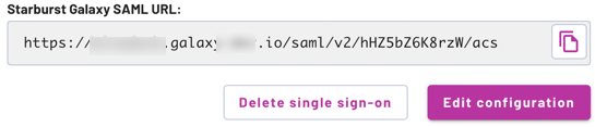 Delete single sign-on