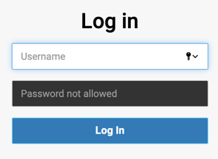 WebUI login dialog